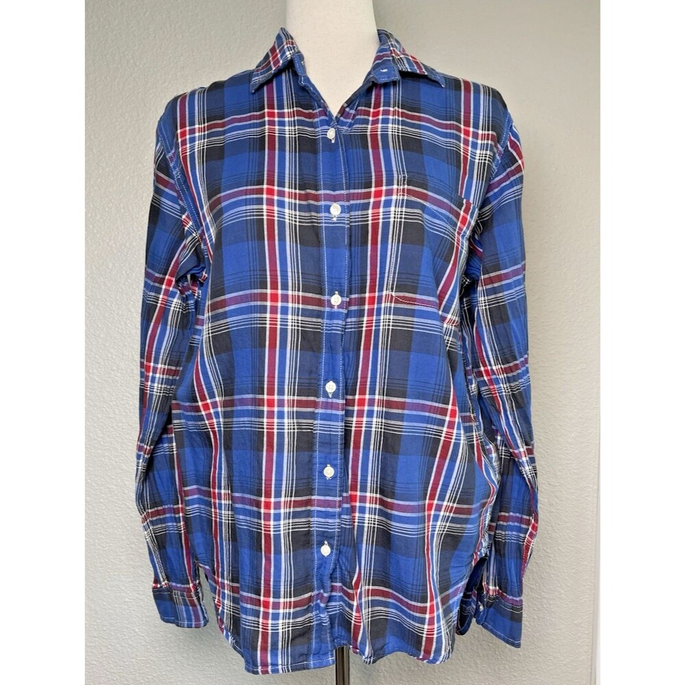 Ralph Lauren NWOT 'Boyfriend' plaid Denim & Supply womens button up shirt Large - Picture 2 of 7